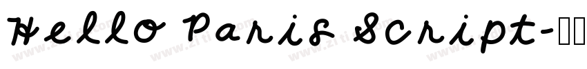 Hello Paris Script字体转换